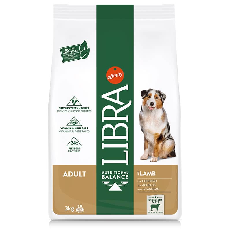 LIBRA - Alimento Cão Adulto 3kg Cordeiro