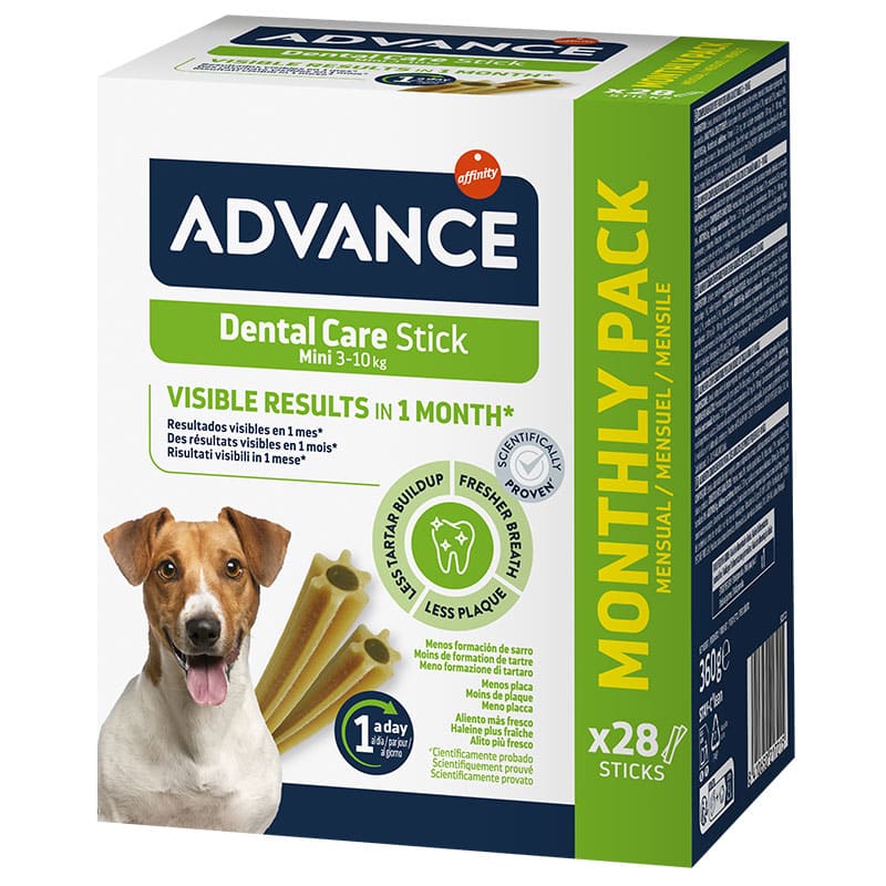 ADVANCE - Alimento Cão Snacks Dental Care Multipack 360Gr 4UN