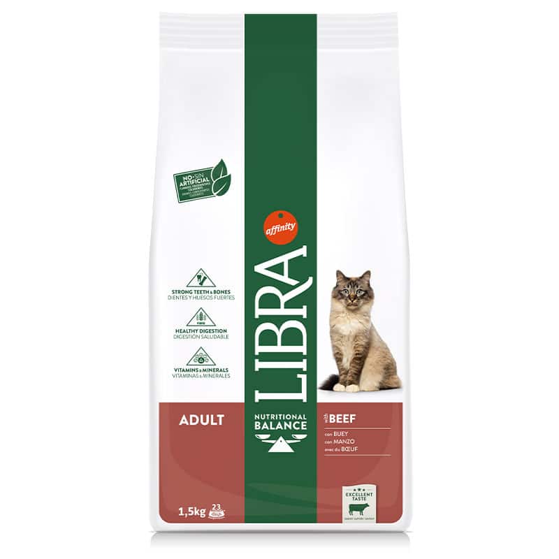 LIBRA - Alimento Gato Adulto Beef 1.5kg
