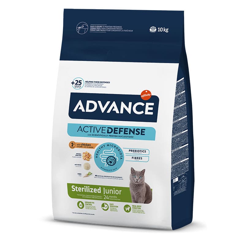 ADVANCE - Alimento Gato Junior Esterilizado Frango/Arroz 10Kg