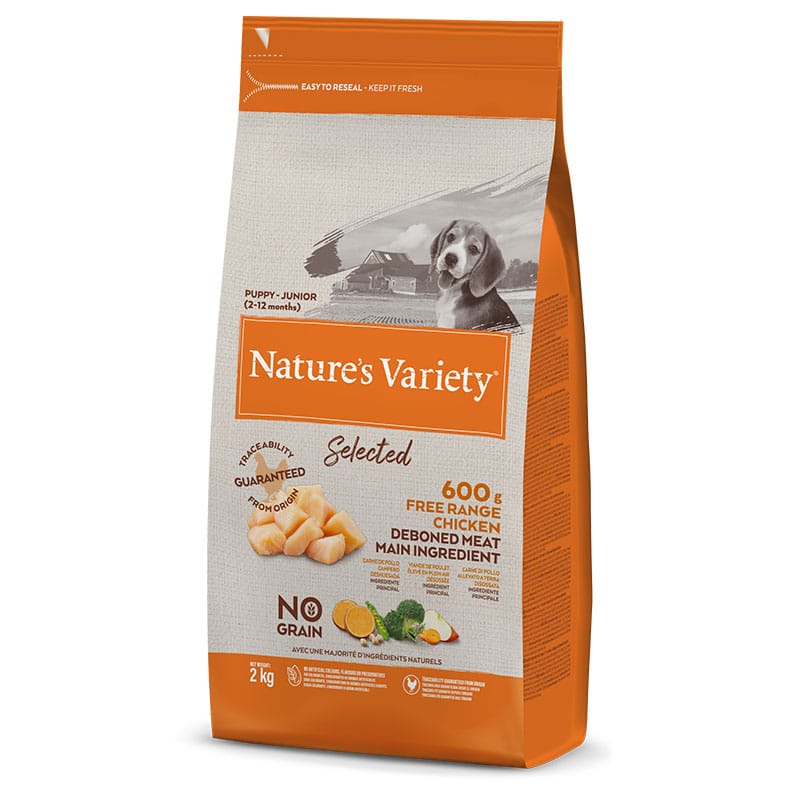 NATURE'S VARIETY - Alimento Cão Junior No Grain Frango Campo 2Kg