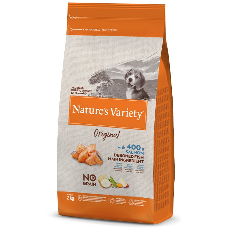 NATURE'S VARIETY - Alimento Cão Junior No Grain Salmão 2Kg
