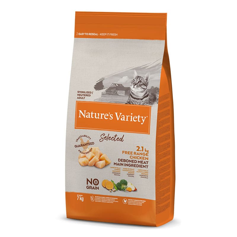 NATURE'S VARIETY - ALIMENTO GATO ESTERILIZADO FRANGO 7KG
