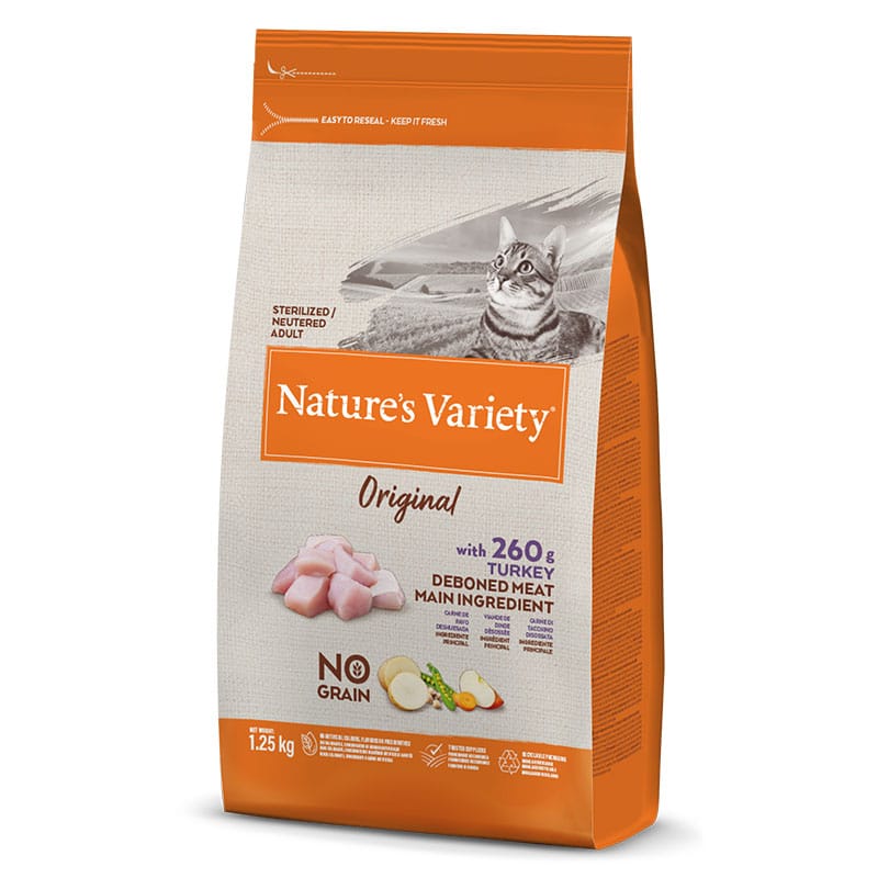 NATURE'S VARIETY - Alimento Gato Esterilizado No Grain Peru 1,25Kg