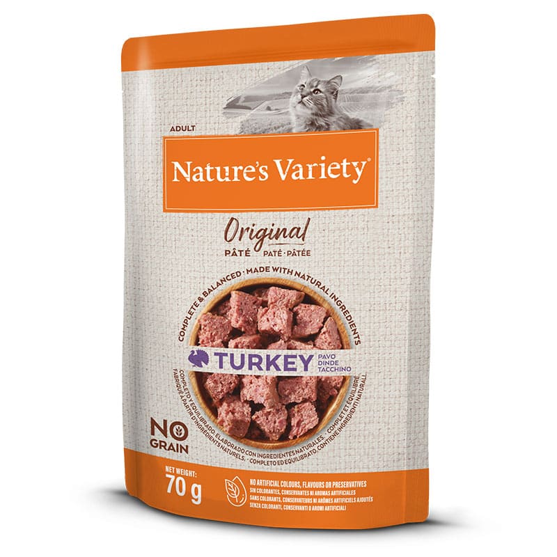 NATURE'S VARIETY - Alimento Húmido Gato No Grain Peru 12X70Gr