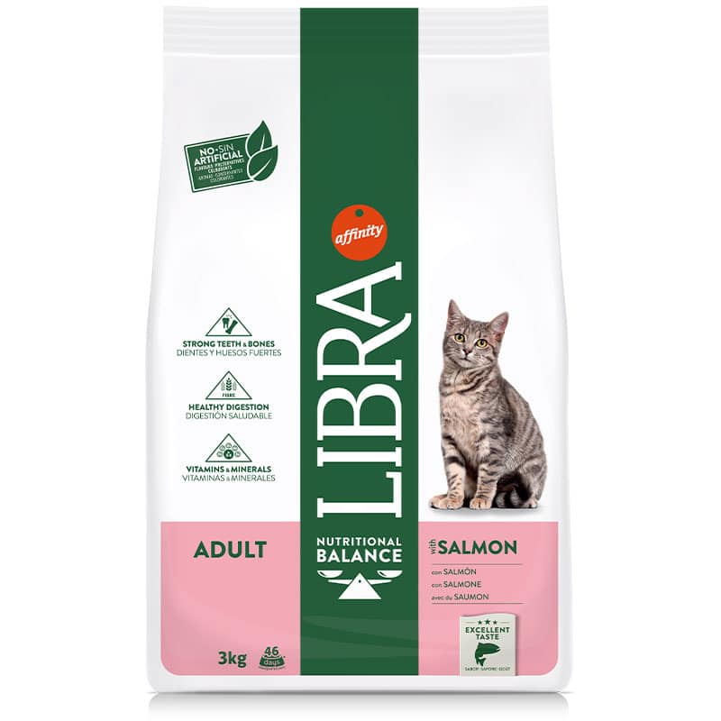 LIBRA - Alimento Gato Adulto Salmão 3Kg