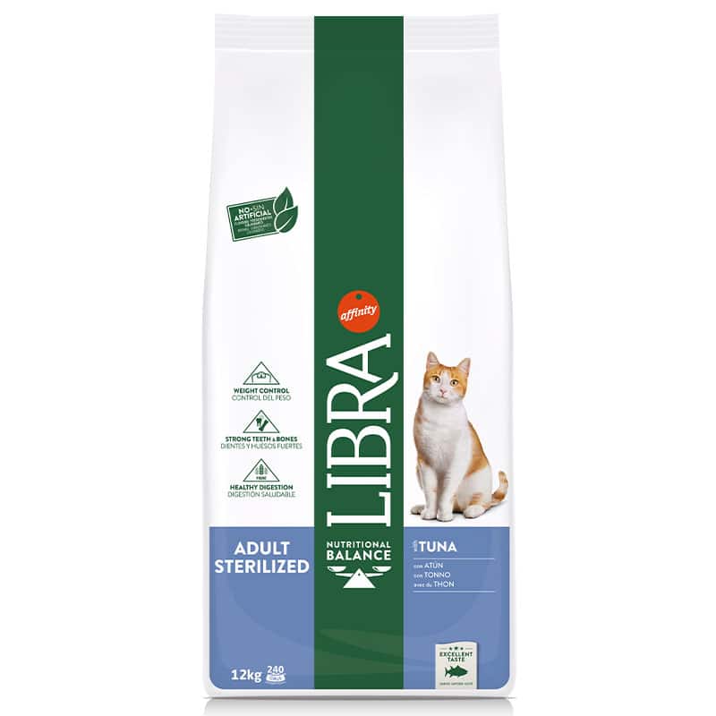 LIBRA - Alimento Gato Esterilizado Atum 12Kg