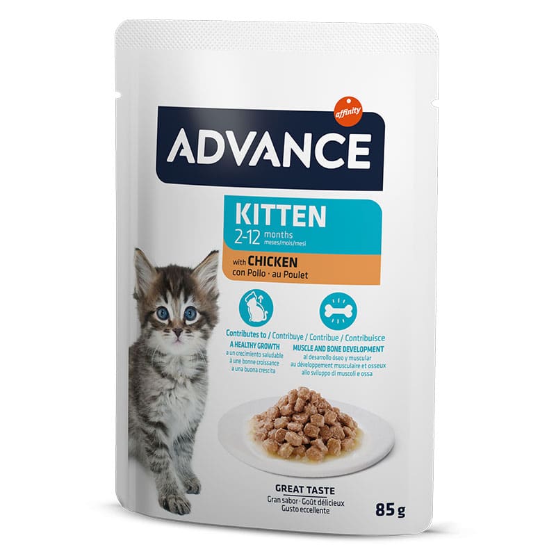 ADVANCE - Alimento Húmido Gato Junior Frango 12x85Gr