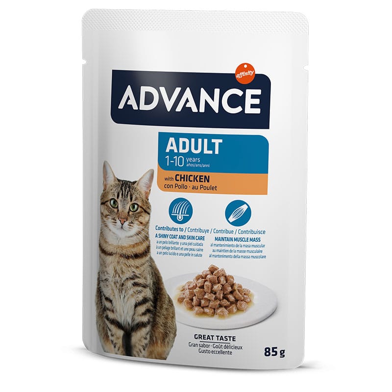 ADVANCE - Alimento Húmido Gato Adulto Frango 12x85Gr