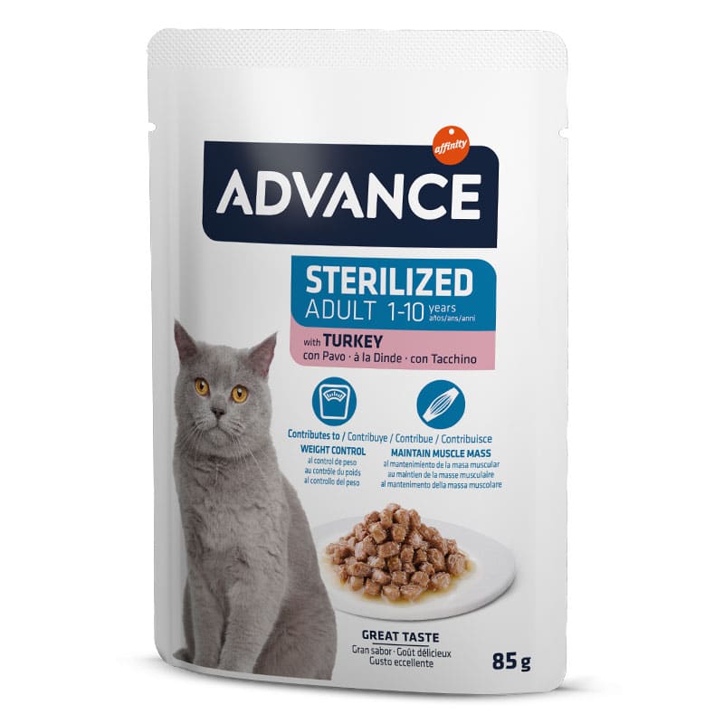 ADVANCE - Alimento Húmido Gato Esterelizado Peru 12x85Gr