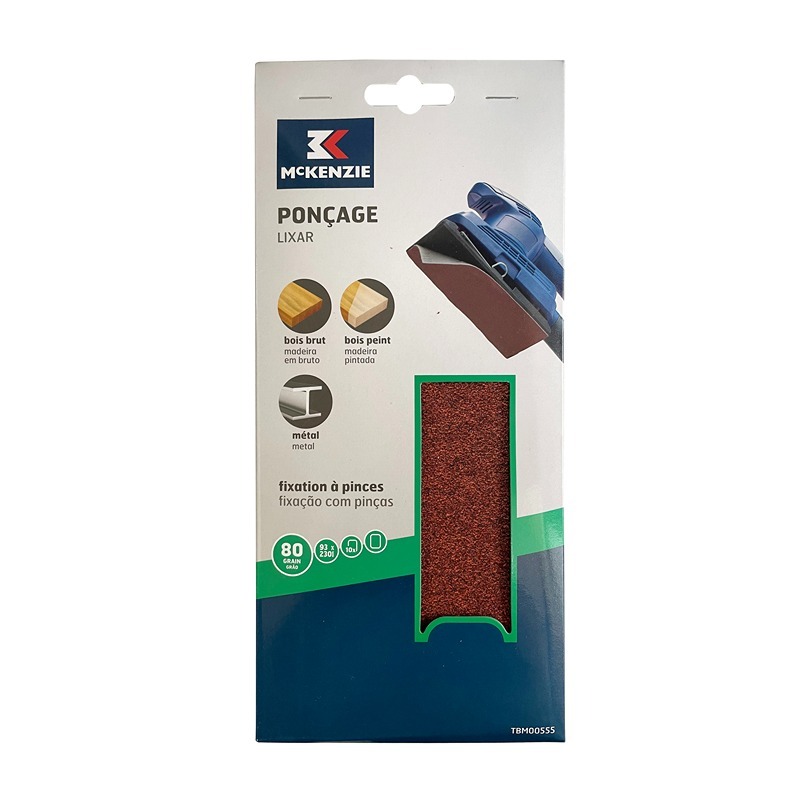 MCKENZIE - Lixas Retangulares 93X230 G80 10UN