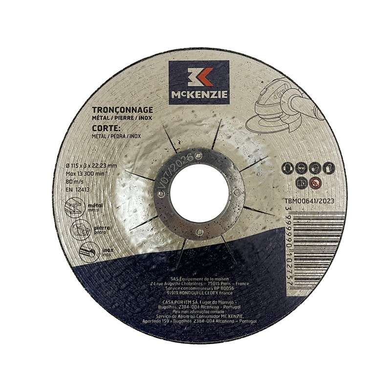 MCKENZIE - Disco Corte Metal D115X2.5