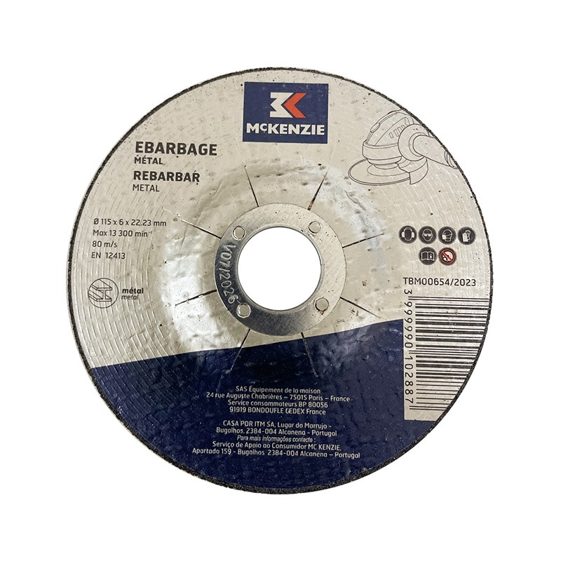 MCKENZIE - Disco Rebarbar Metal D115X6.4