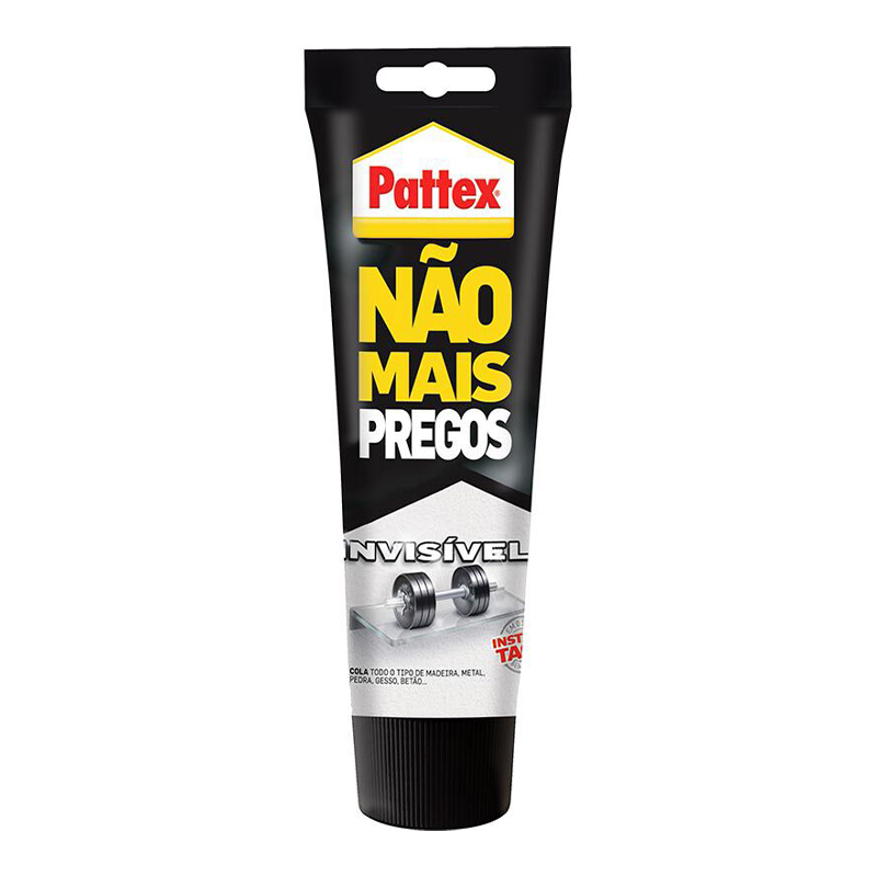 PATTEX - Cola de Montagem Não Mais Pregos Invisível Tubo 200Ml