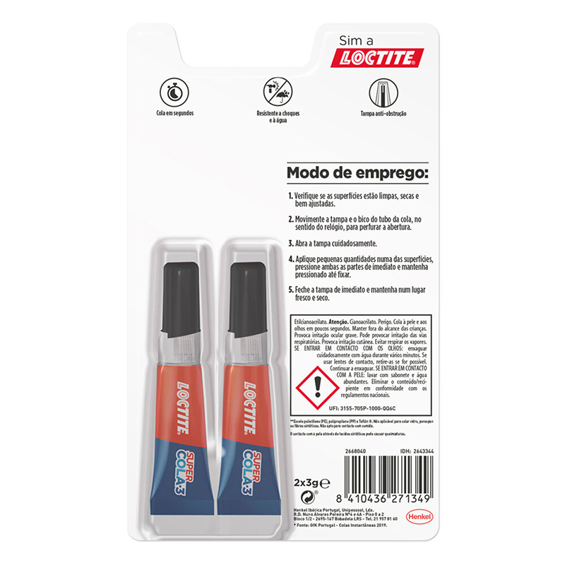 LOCTITE - Super Cola 3 Original Pack Eco
