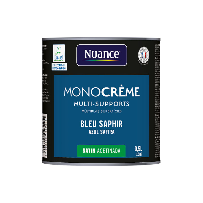 NUANCE - Tinta Mcreme Azul Safira Acetinado 0.5L