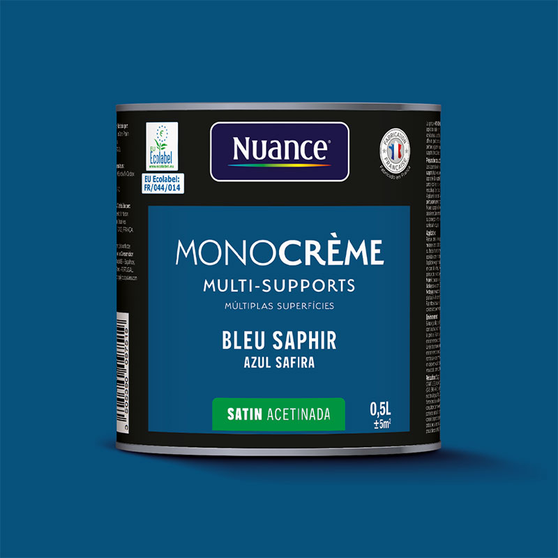 NUANCE - Tinta Mcreme Azul Safira Acetinado 0.5L