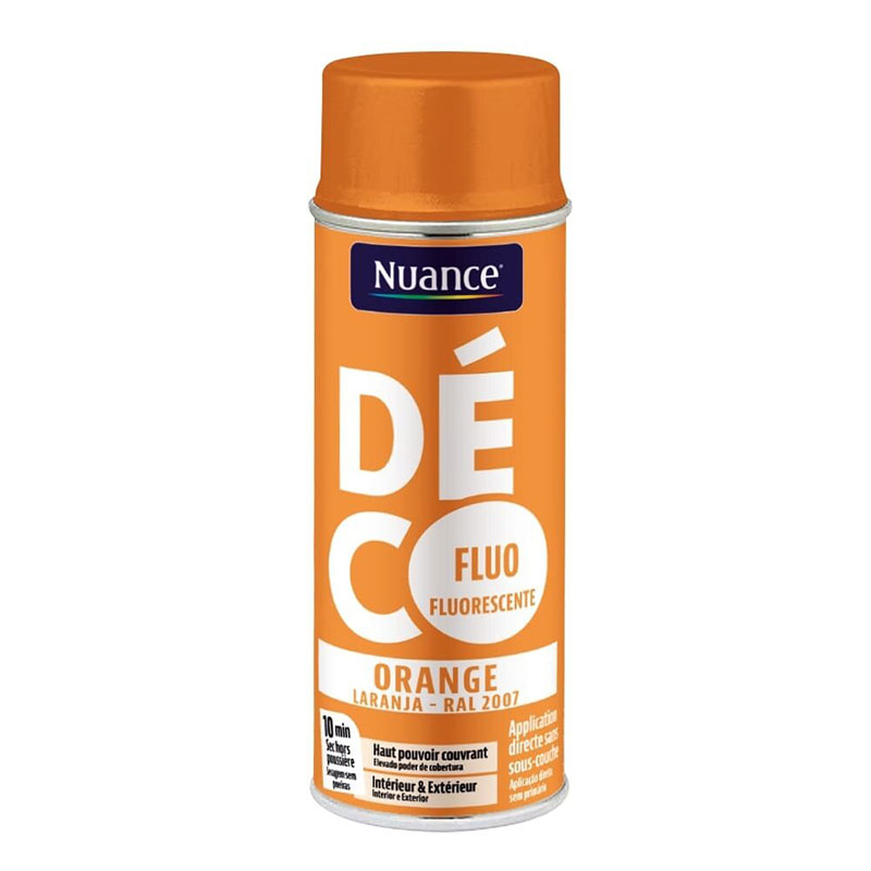 NUANCE - Spray Laranja Fluorescente Ral2007 400Ml