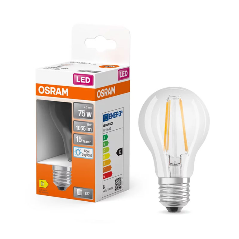 OSRAM - Lâmpada Led STD 6.5W 865 E27 1055L F