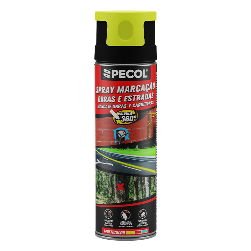 PECOL - Spray Marcação Amar Fluorescente 400Ml