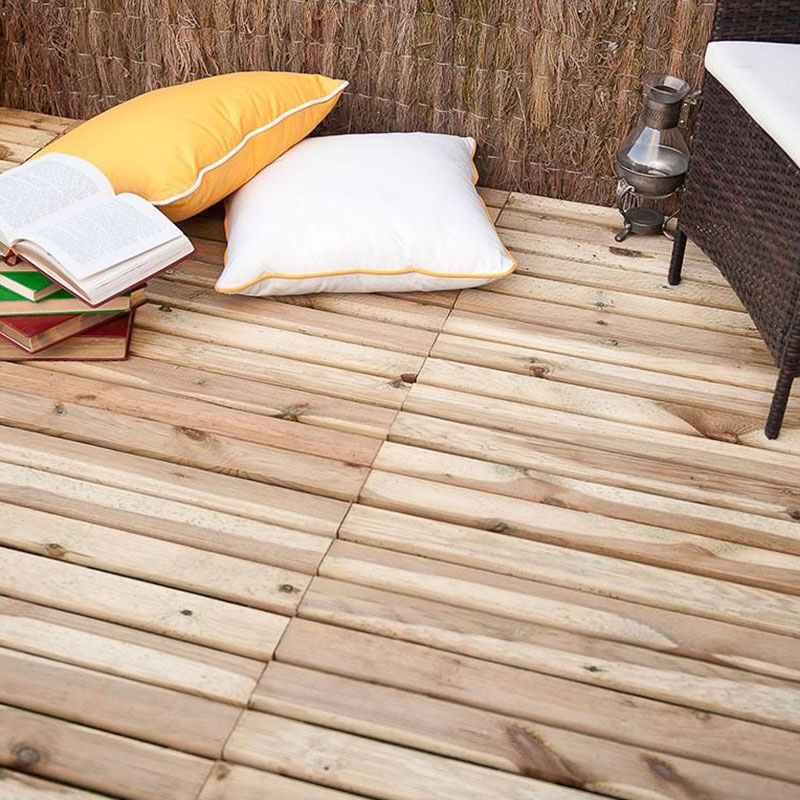 FAURA - Deck Ranhurado 100X100Cm 36Mm
