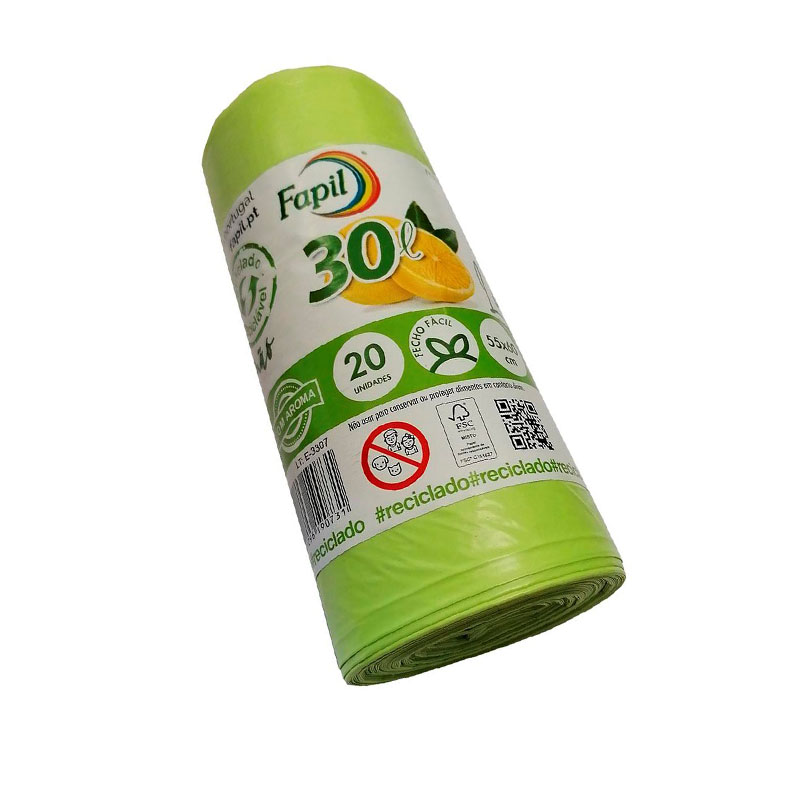 FAPIL - Saco Lixo Fecho Fácil Perfumado Limão 30L 20UN