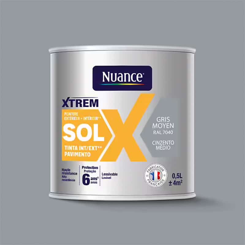 NUANCE - Tinta Pavimento Cinza Médio Acetinada 0.5L