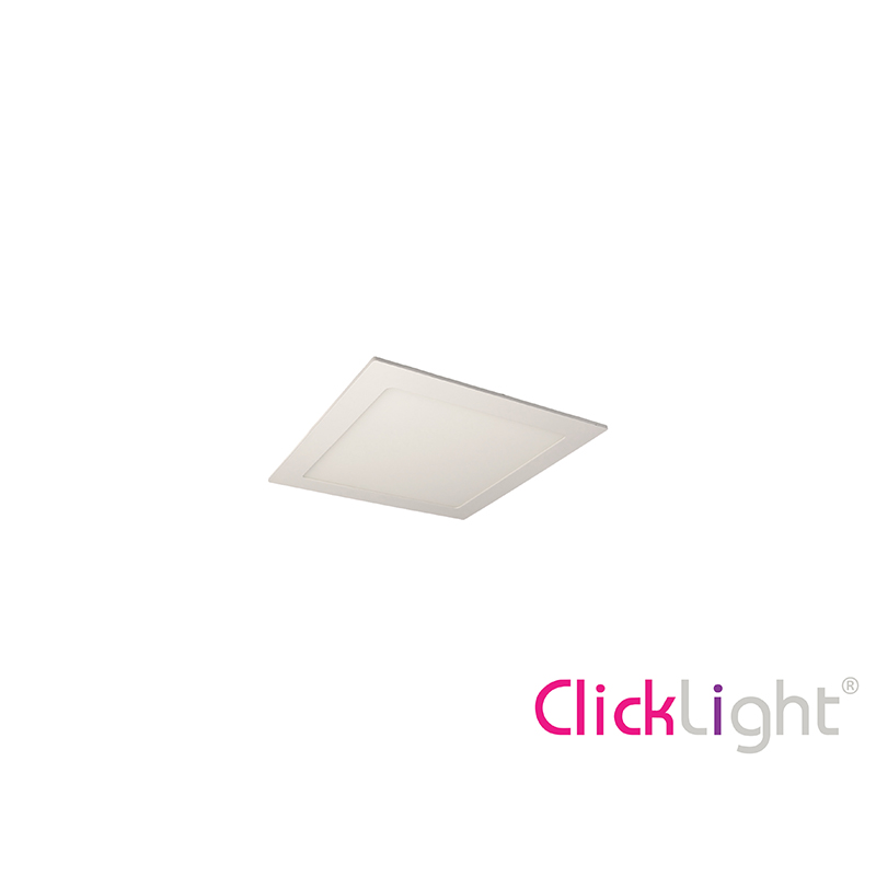 CLICKLIGHT - Downlight Encastre Branco Quadrado 05W 6000K