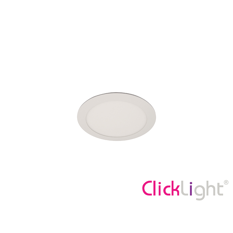 CLICKLIGHT - Downlight Encastre Branco Redondo 5W 6000K