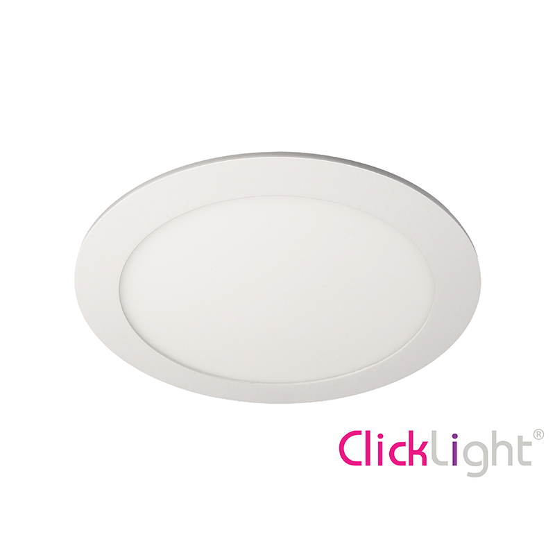 CLICKLIGHT - Downlight Encastre Branco Redondo 18W 6000K
