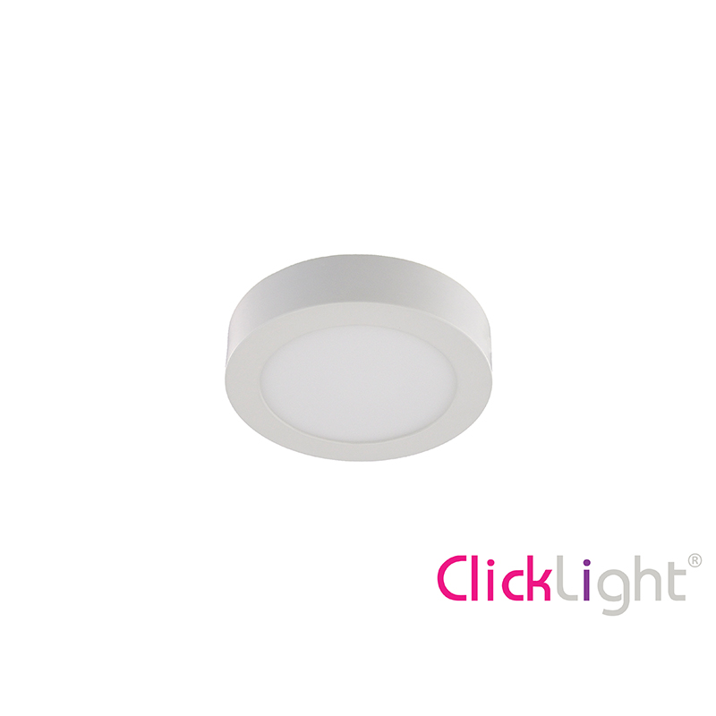 CLICKLIGHT - Downlight Superfície Branco Redondo 05W 4000K