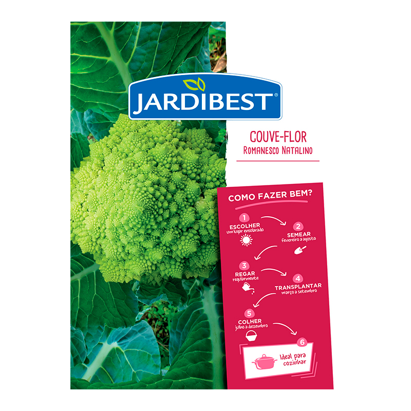 JARDIBEST - Semente Couve-Flor Romanesco Natalino