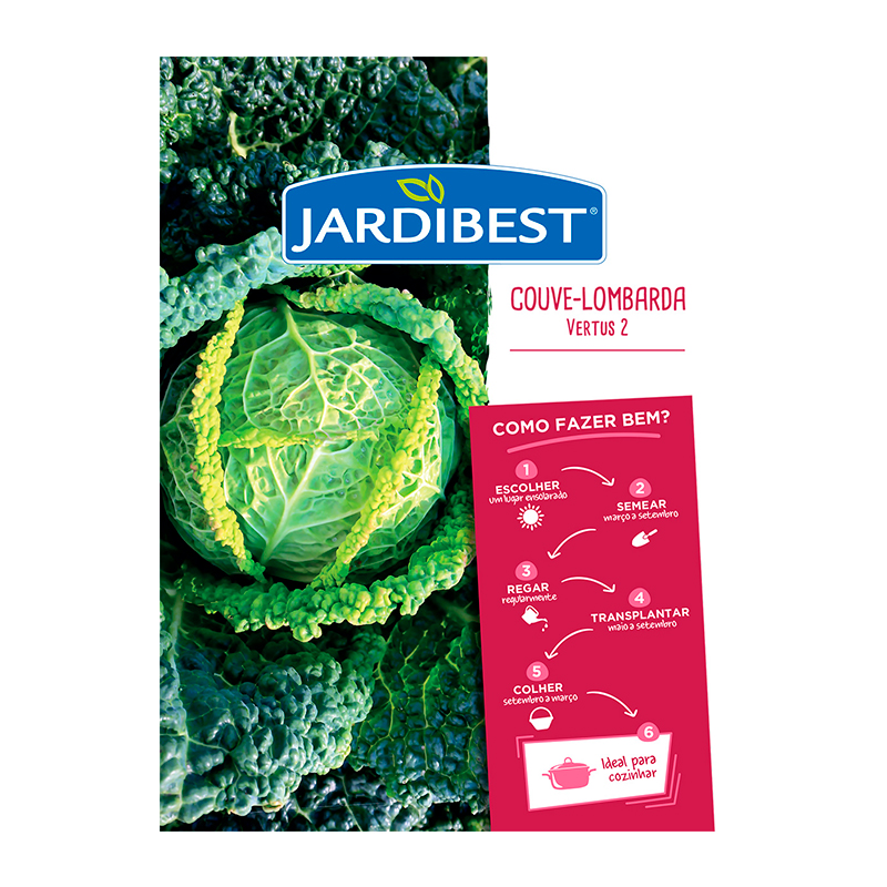 JARDIBEST - Semente Couve-Lombarda Vertus 2