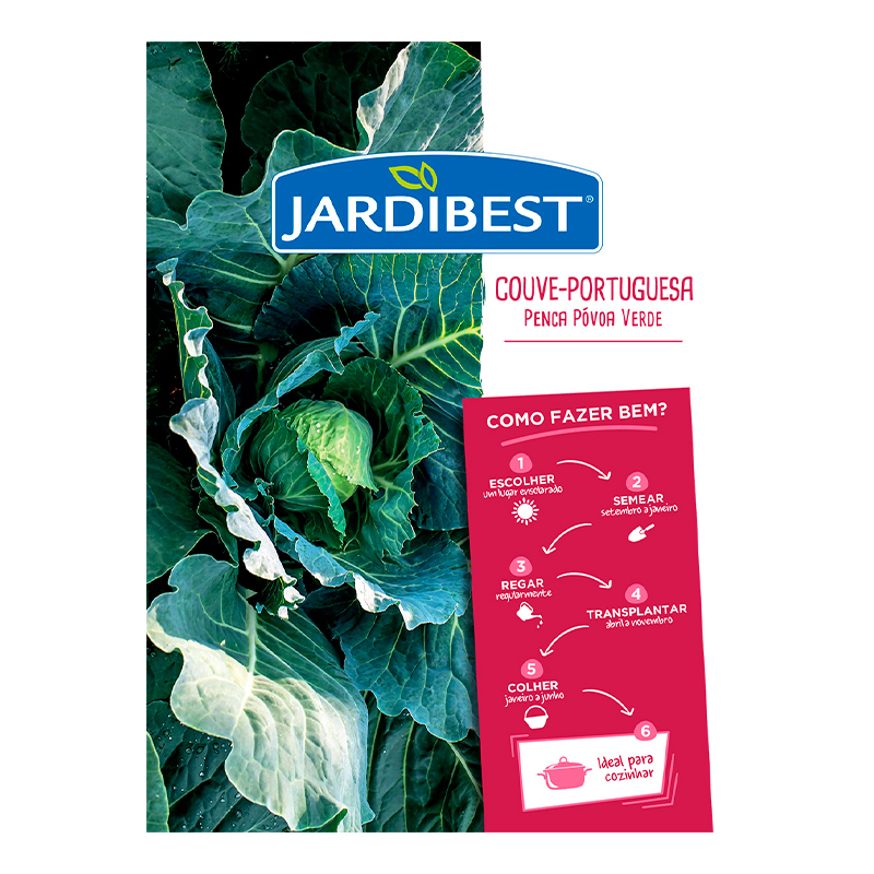 JARDIBEST - Semente Couve-Portuguesa Povoa Verde