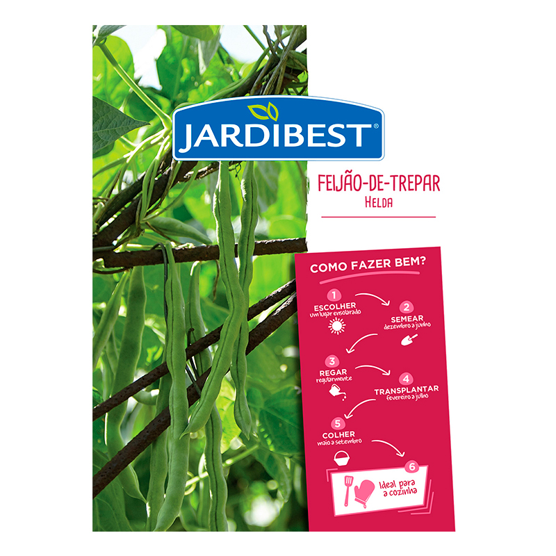 JARDIBEST - Semente Feijão-De-Trepar Helda