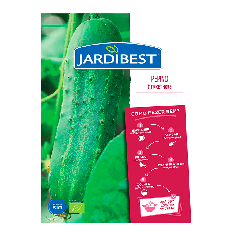 JARDIBEST - Semente Pepino Marketmore Bio