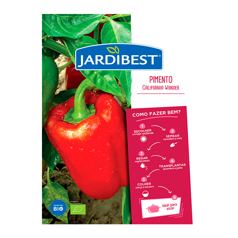 JARDIBEST - Semente Pimento Califórnia Wonder Bio