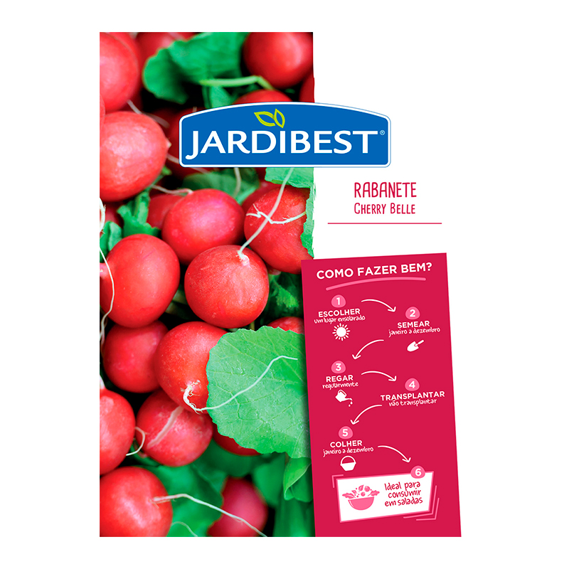JARDIBEST - Semente Rabanete Cherry Belle