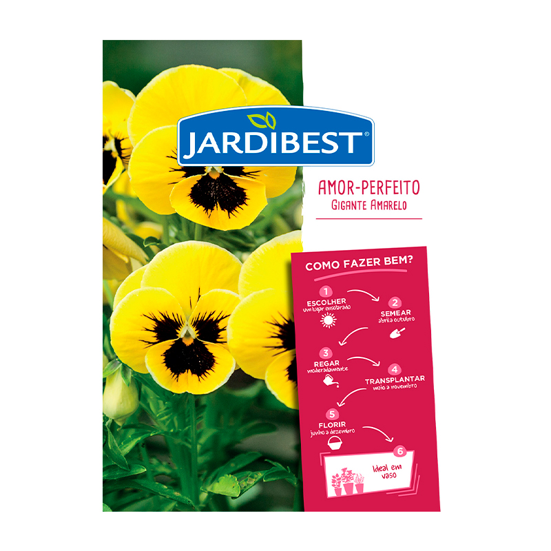 JARDIBEST - Semente Amor Perfeito Gigante Amarelo