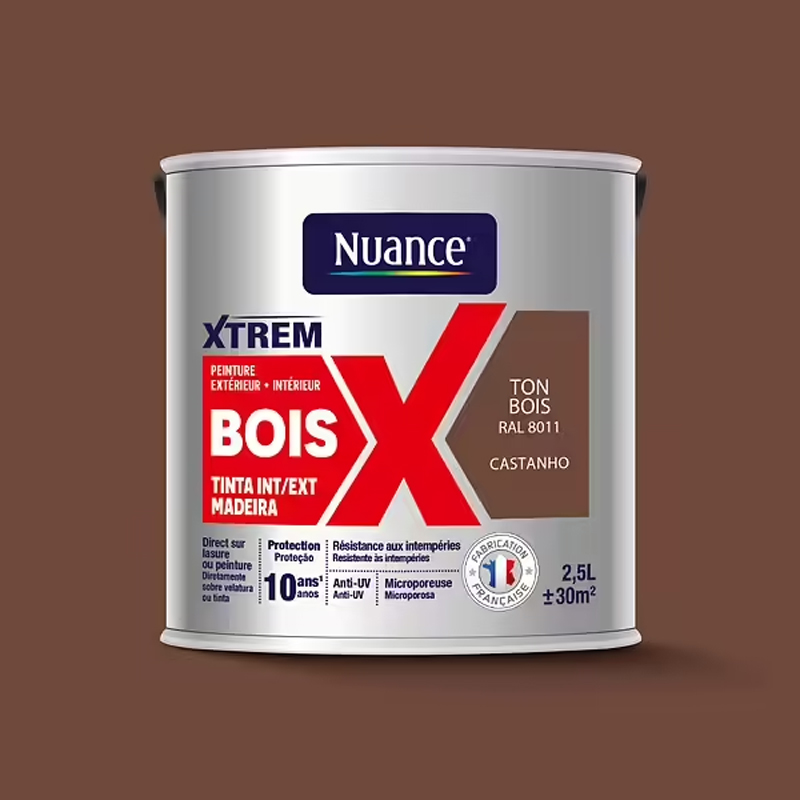 NUANCE - Tinta Madeira Castanho Acetinada 2.5L
