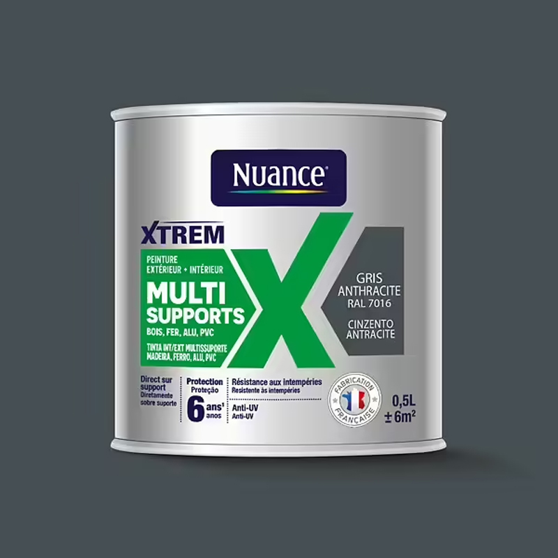 NUANCE - Tinta Multissuperfícies Cinza Antracite Acetinada 0.5L