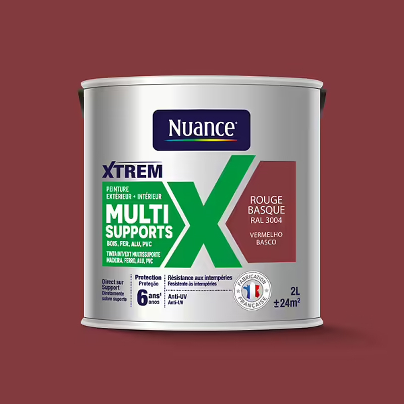 NUANCE - Tinta Multissuperfícies Vermelho Basco Acetinada 2L