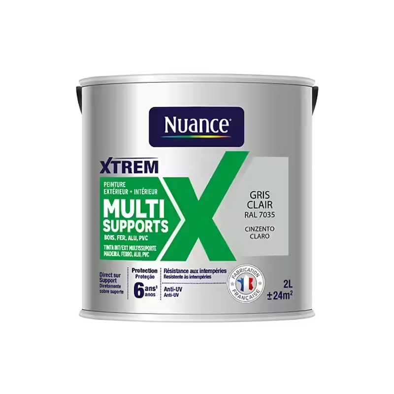 NUANCE - Tinta Multissuperfícies Cinzento Claro Acetinada 2L