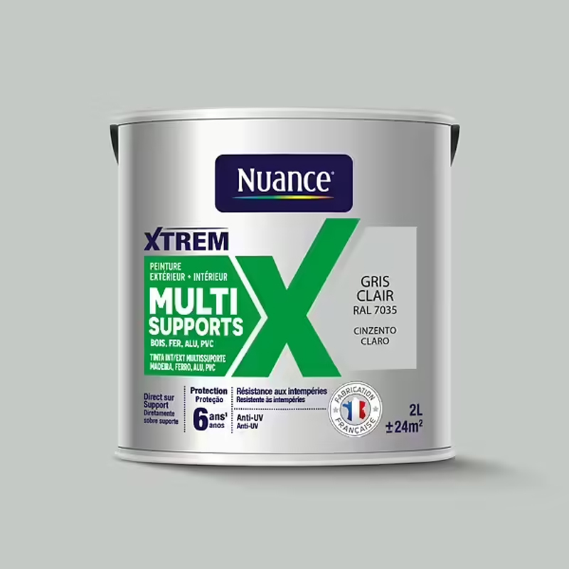NUANCE - Tinta Multissuperfícies Cinzento Claro Acetinada 2L