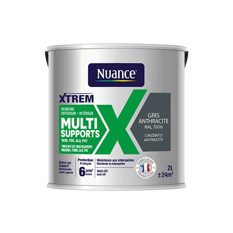 NUANCE - Tinta Multissuperfícies Cinza Antracite Acetinada 2L