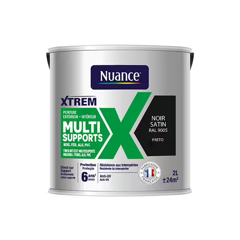 NUANCE - Tinta Multissuperfícies Preto Acetinada 2L