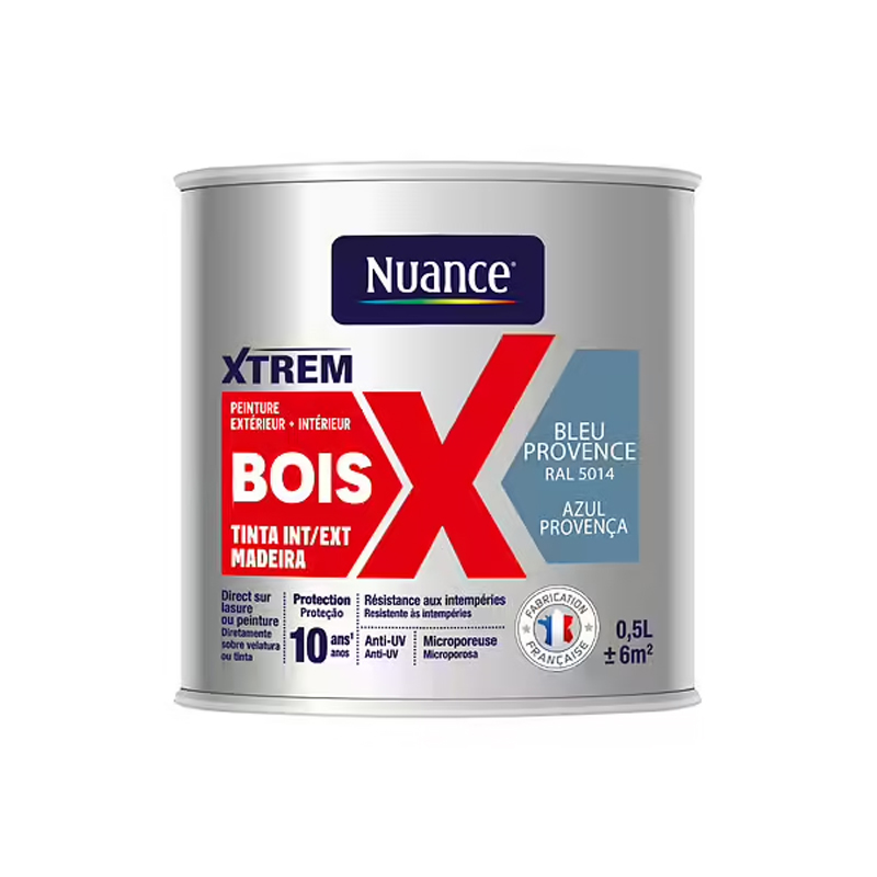 NUANCE - Tinta Madeira Azul Provença Acetinada 0.5