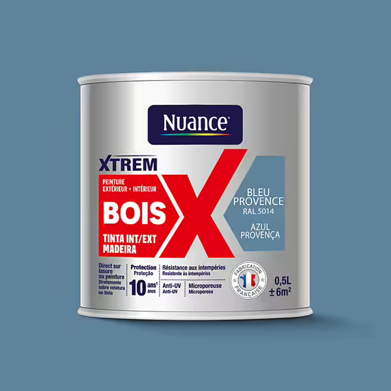 NUANCE - Tinta Madeira Azul Provença Acetinada 0.5