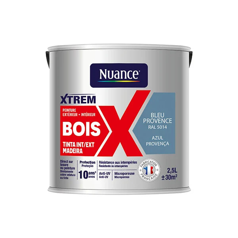NUANCE - Tinta Madeira Azul Provença Acetinada 2.5L