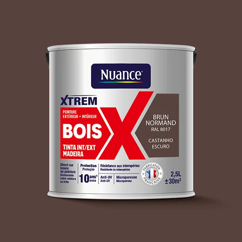NUANCE - Tinta Madeira Castanho Escuro Acetinada 2.5L